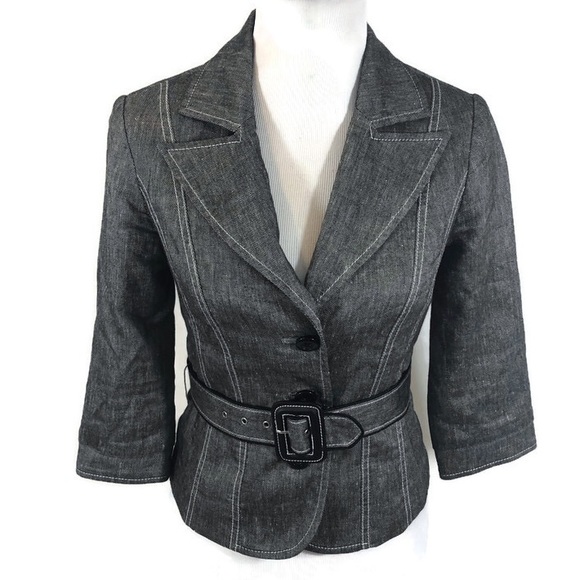 White House Black Market Jackets & Blazers - White House Black Market Belted Blazer Size 0